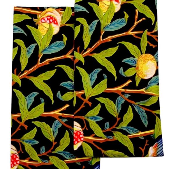 Pillow covers - Pomegranate and Bird - 18” x 18” Multi Color. Zipper closure. - Picture 2 of 3